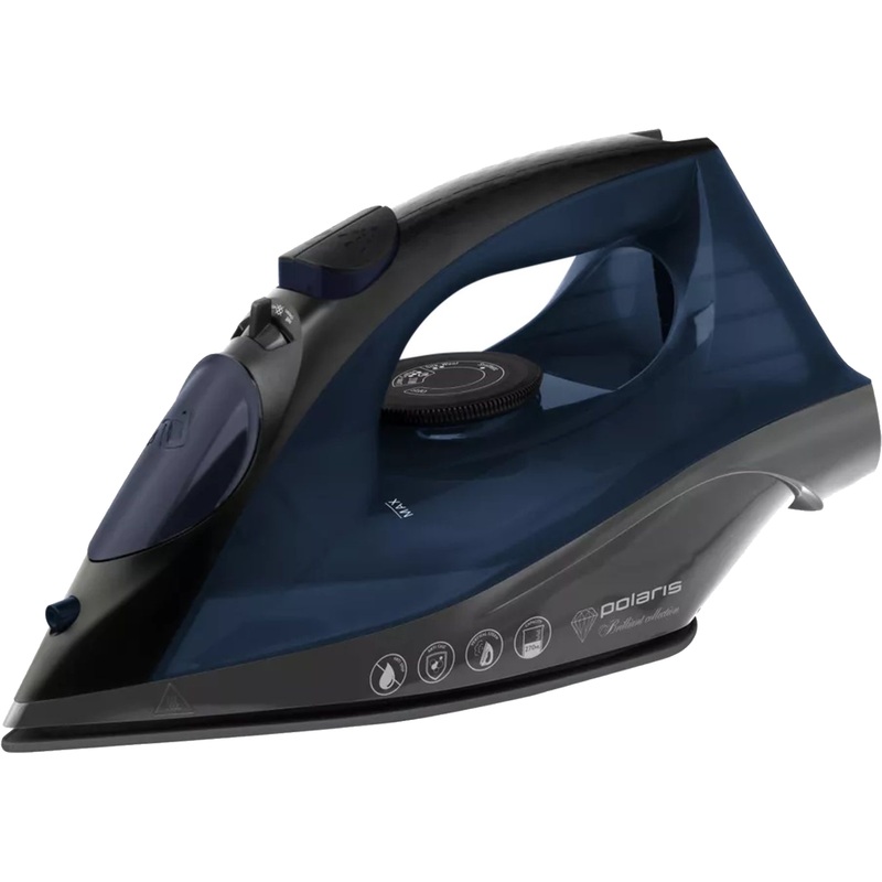 Изображение товара Утюг Polaris PIR 2430K синий мощность 2400 Вт керамическая подошва