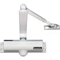 Доводчик Falcon Eye FE-B4W на дверь 65-85 кг алюминиевый белый