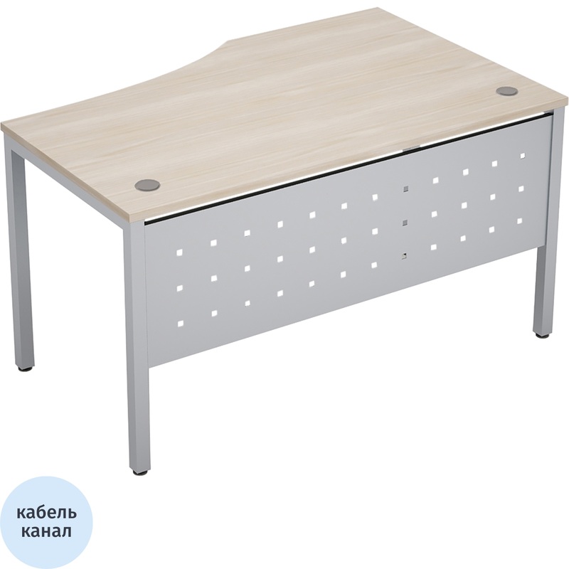 Изображение товара Эргономичный стол Avance 6МК.023 правый шамони светлый/алюминий матовый