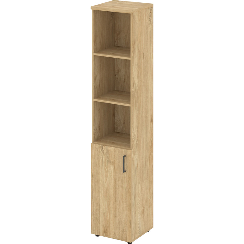 Изображение товара Шкаф для документов Style Project SN.STU-101(R) полузакрытый тиквуд светлый/антрацит 400x400x1982 мм