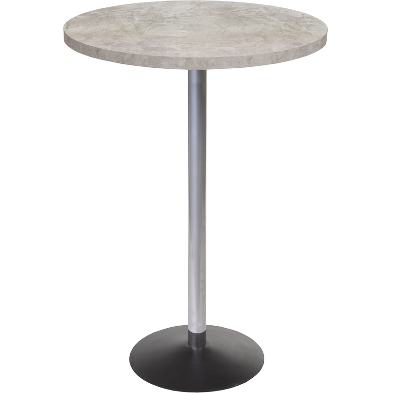 Изображение товара Стол барный Стол Стив Сланец светлый/серебристый 1075 мм