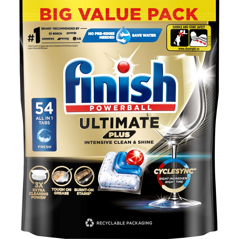 Изображение товара Капсулы для посудомоечных машин Finish Ultimate Plus 54 штуки в упаковке