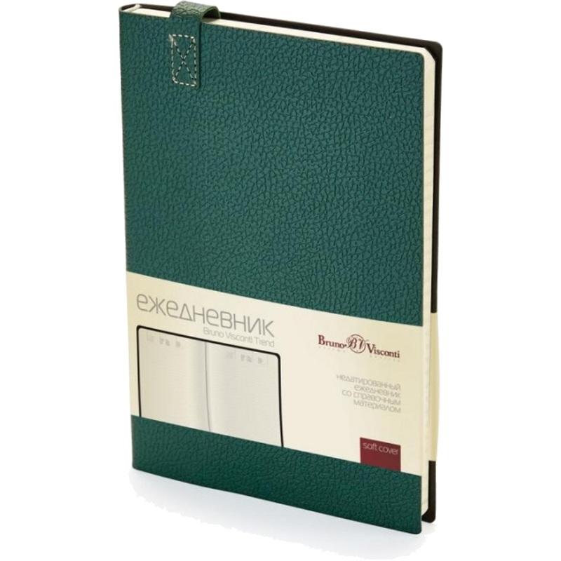 Изображение товара Ежедневник недатированный Bruno Visconti Trend A5 искусственная кожа зелёный 136 листов