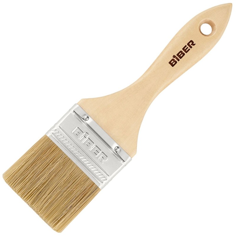 Изображение товара Кисть малярная Бибер Эко 31003 плоская, натуральная щетина, 50 мм Изображение товара Кисть малярная Бибер Эко 31003 плоская, натуральная щетина, 50 мм