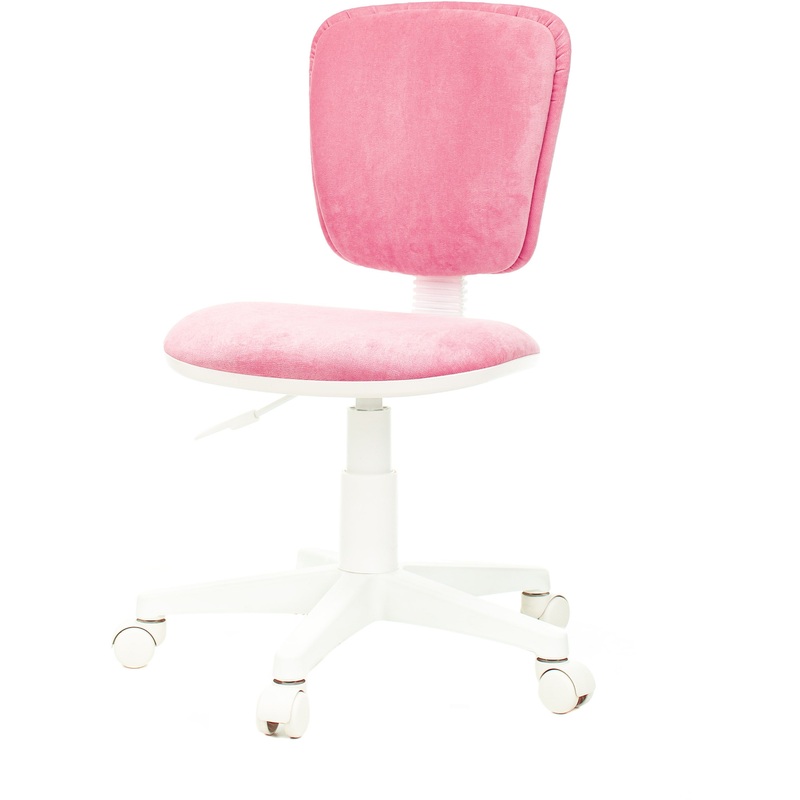 Изображение товара Кресло детское Бюрократ CH-W204NX розовое (велюр, пластик)