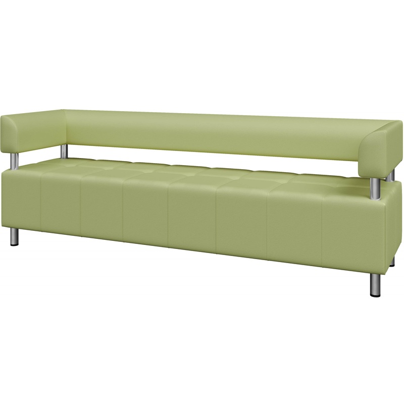 Изображение товара Диван трехместный Юнит-Док U3-2 светло-зеленый из искусственной кожи