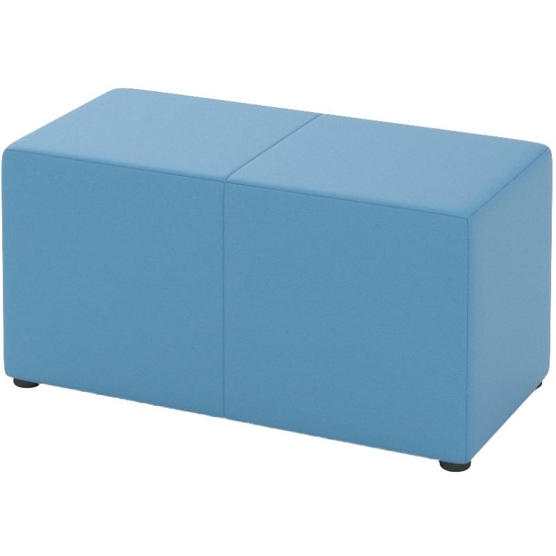 Изображение товара Модуль диван прямой Tetris 2-М 2Р двухместный пастельно-синий