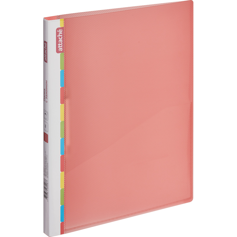 Изображение товара Папка с зажимом Attache Diagonal А4 0.6 мм красная до 150 листов