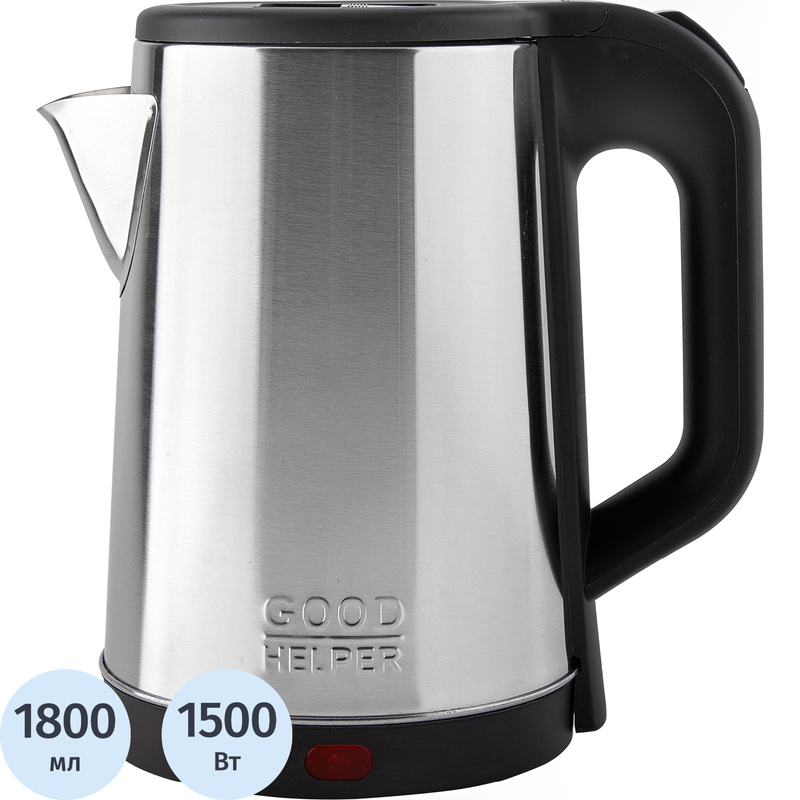 Изображение товара Чайник электрический Goodhelper KS-18B08 серебристый
