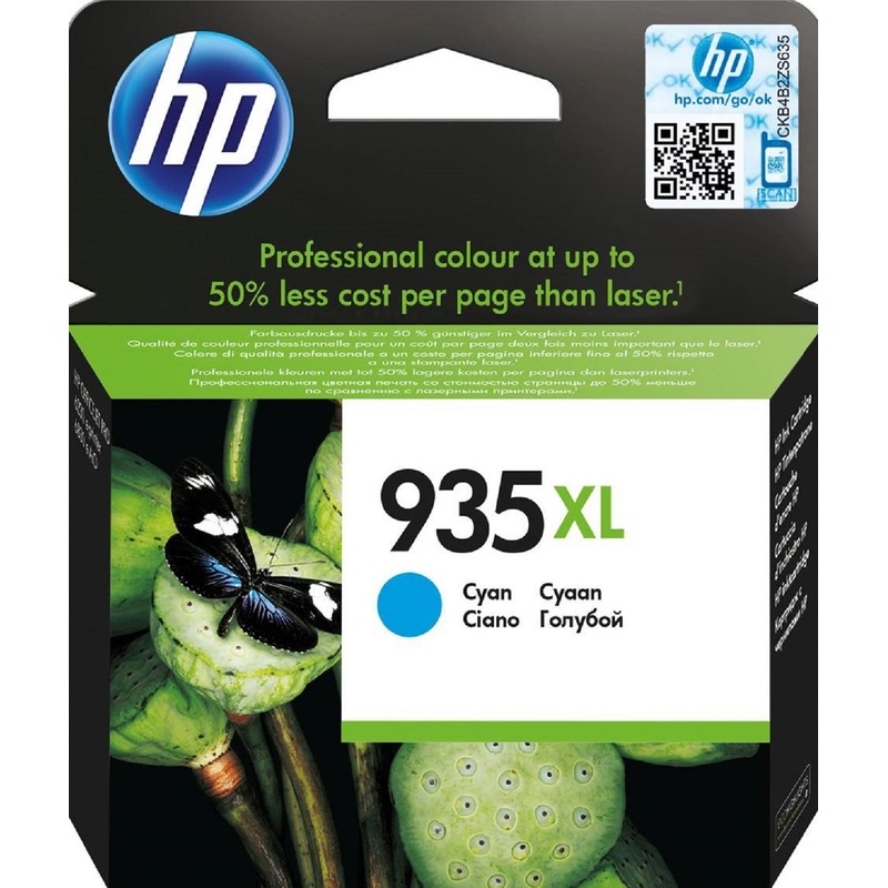 Изображение товара Голубой оригинальный картридж HP 935XL C2P24AE для офисной печати