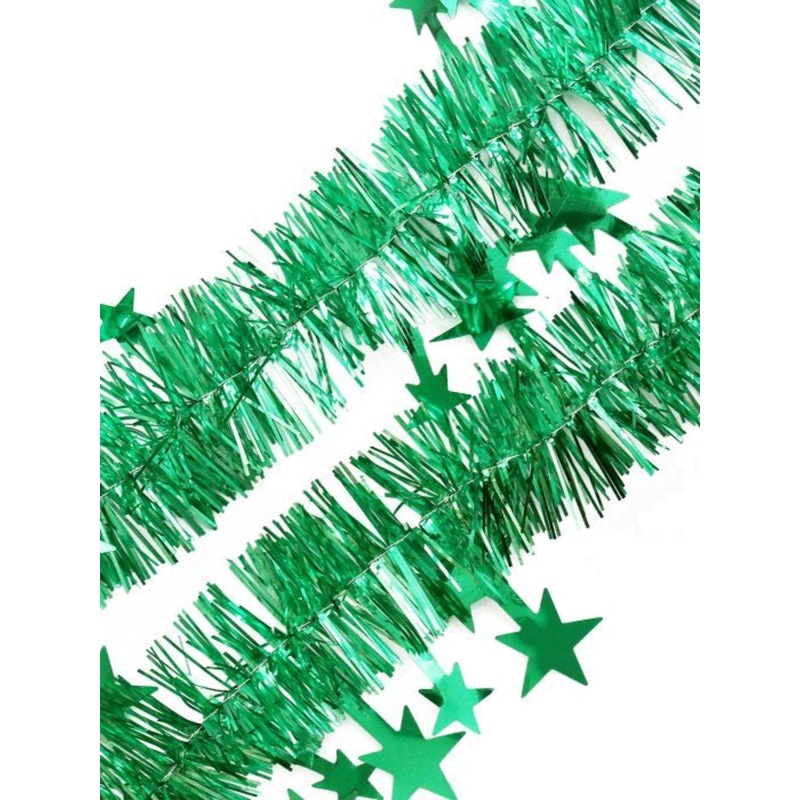 Изображение товара Ёлочная мишура Время Чудес зеленая 200x5 см для новогоднего декора