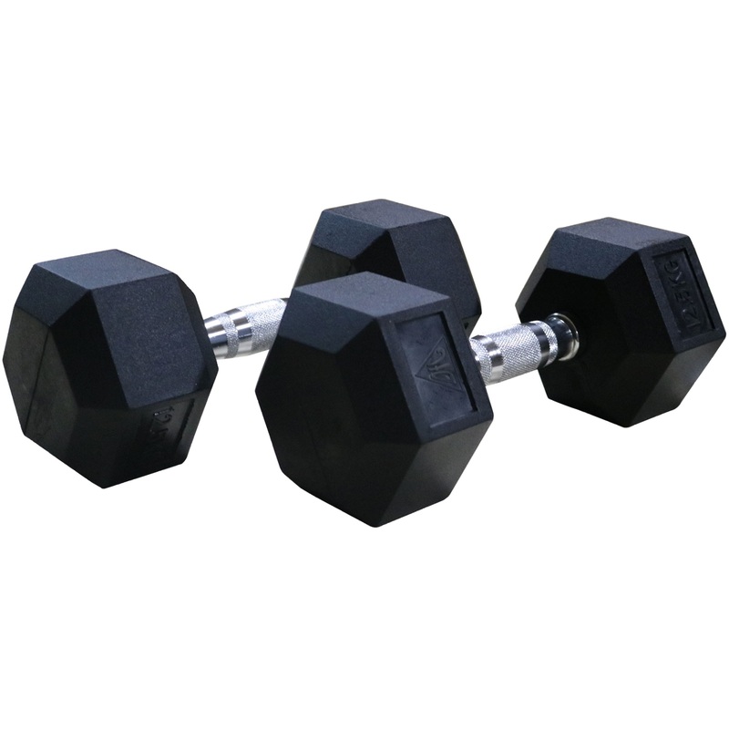 Изображение товара Набор гантелей DFC DB001 12.5 кг гексагональные обрезиненные 2 шт