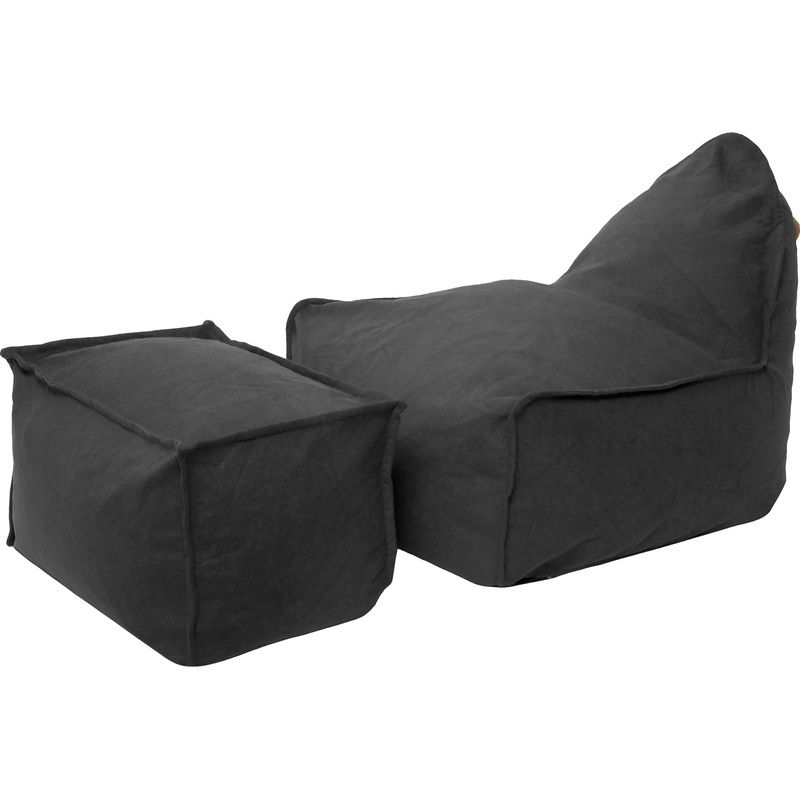 Изображение товара Кресло с пуфом Манхеттен графит велюр комфортный дизайн