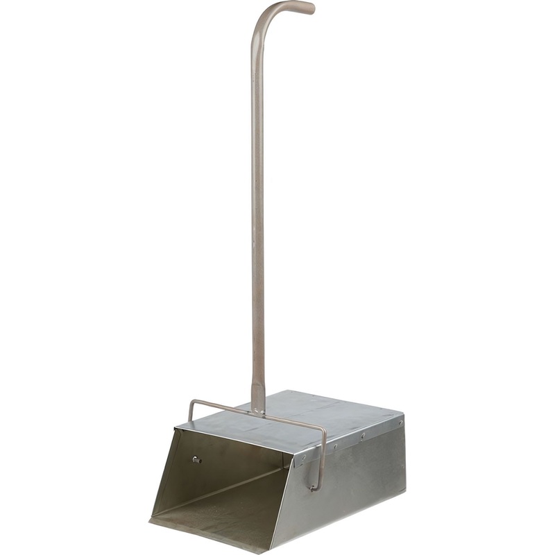 Изображение товара Совок-ловушка для мусора из оцинкованного металла 23 см