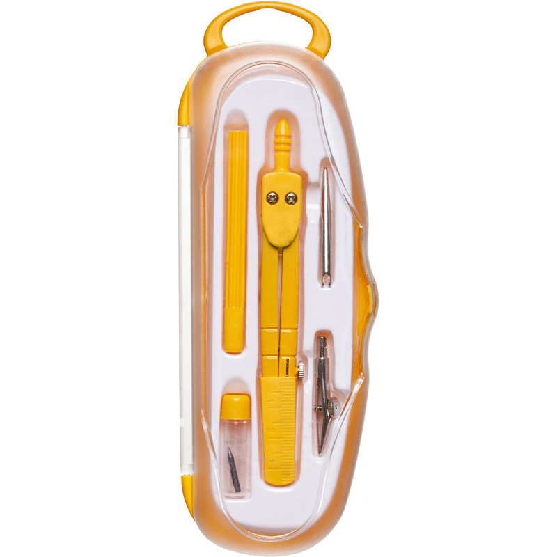 Изображение товара Чертежный набор Attache Selection Emotion с циркулем для школьников 5 предметов