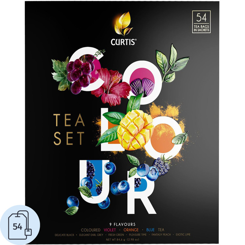 Изображение товара Чай ассорти Curtis Colour Tea Set 54 сашет - натуральные вкусы