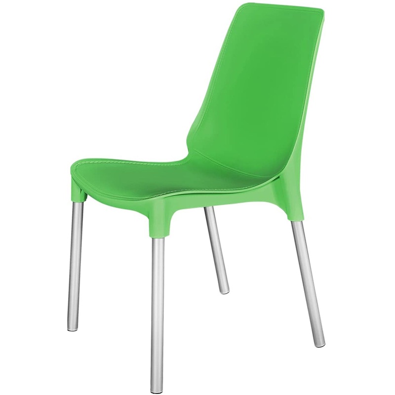 Изображение товара Обеденный стул Sheffilton SHT-S75 зелёный пластиковый металл высокий комфорт