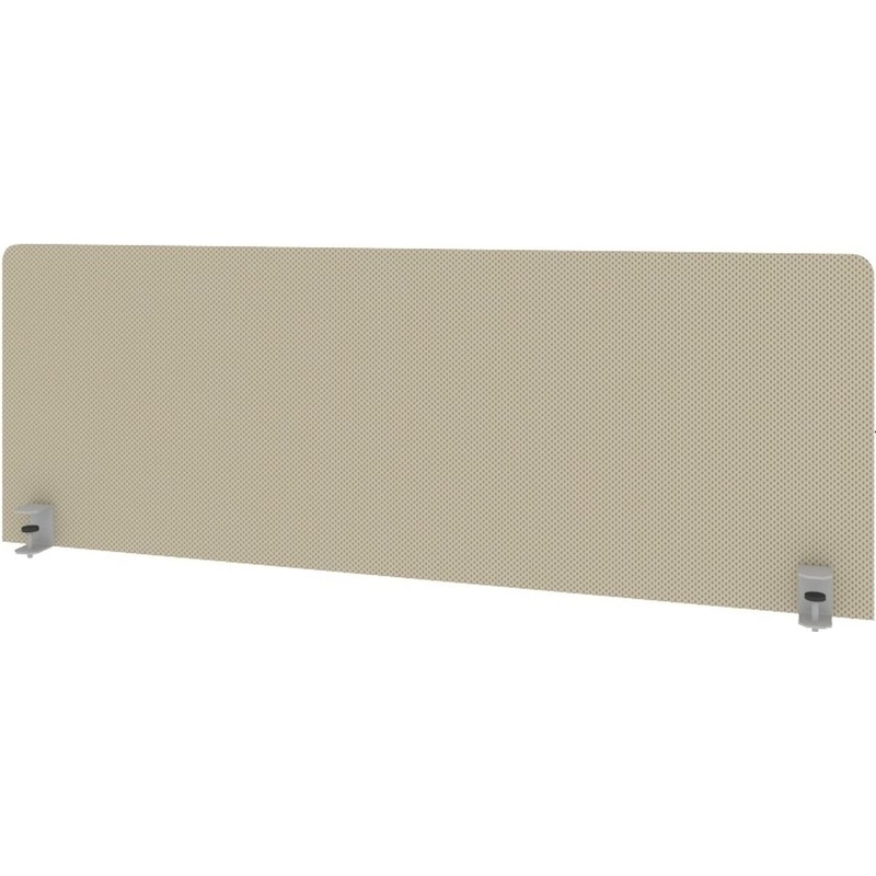 Изображение товара Экран к столу Metal System Style Б.ТЭКР-3 с креплением, бежевый, 1250х28х450 мм