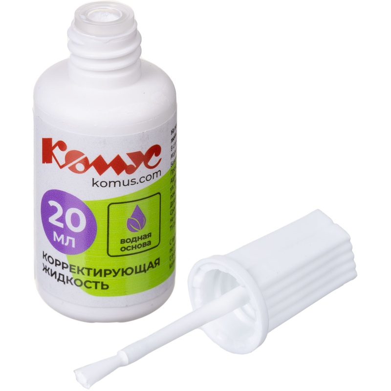 Изображение товара Корректирующая жидкость Штрих водная 20 мл с кисточкой