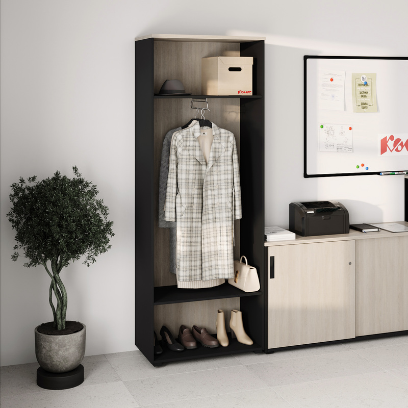 Изображение товара Каркас гардероба Easy to lead К-Loft 241H010 786x420x2106 мм дуб скандинавский/графит