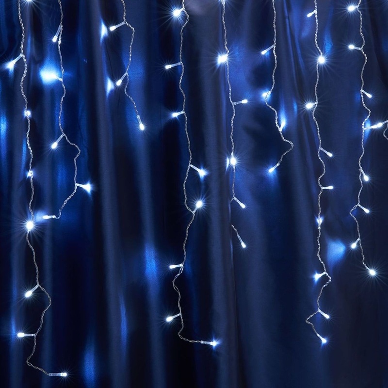 Изображение товара Уценка. Гирлянда светодиодная Feron CL23 бахрома синий свет 240 светодиодов (5.3х0.7 м)