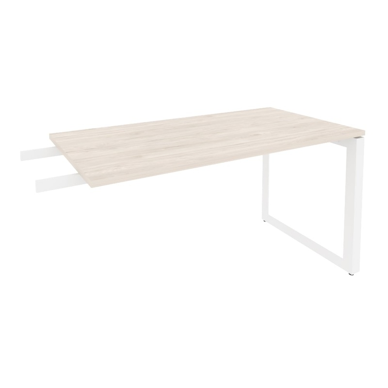 Изображение товара Брифинг-приставка к столам Onix-O O.MO-BR-13 (денвер светлый/белый, 1380х720х750 мм)