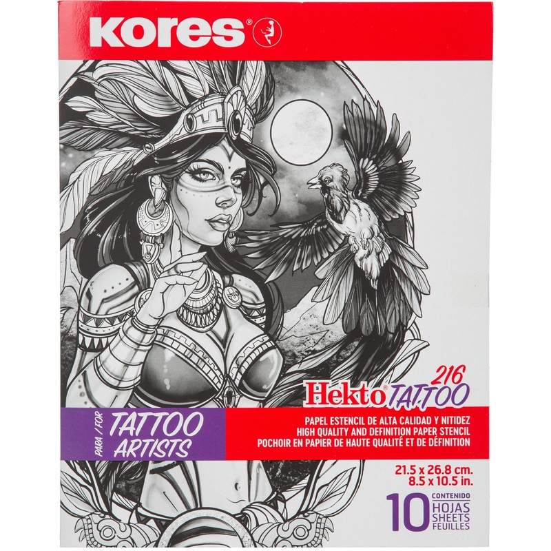 Изображение товара Тату бумага Kores трансферная (10 листов в упаковке)