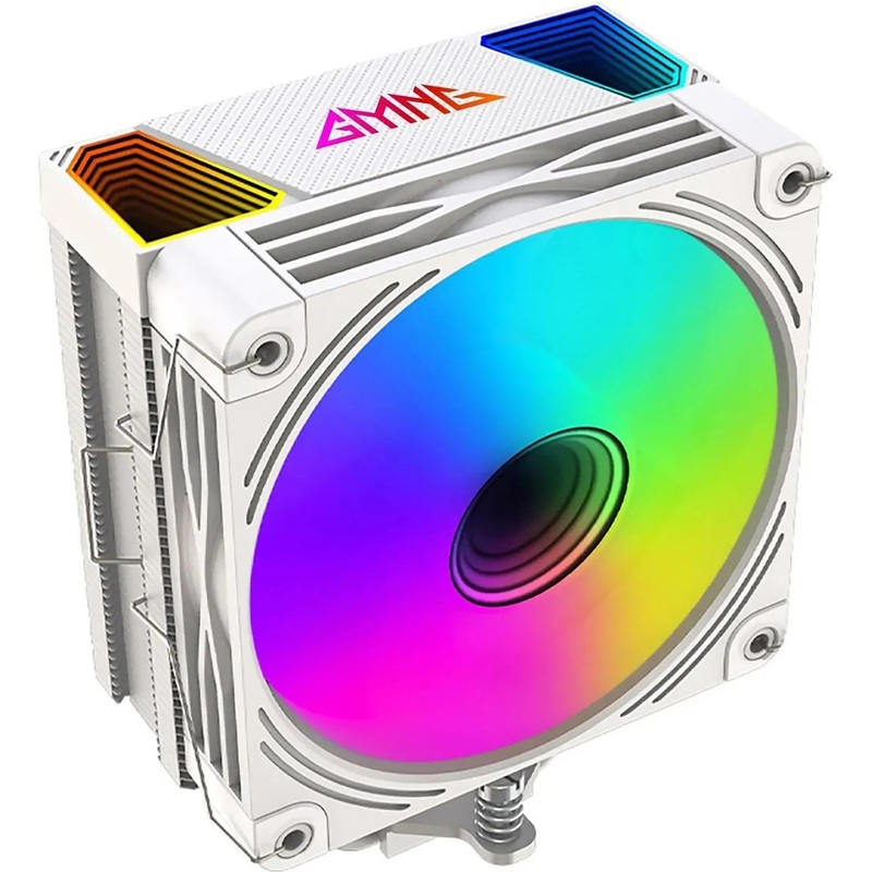 Изображение товара Кулер для процессора GMNG GG-CPC220-ARGB2-WH с подсветкой ARGB и медно-алюминиевым радиатором