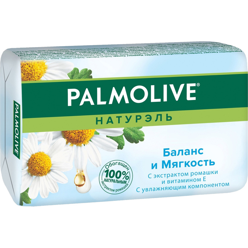 Изображение товара Туалетное мыло Palmolive Баланс и мягкость Ромашка 90 г натуральное для чувствительной кожи