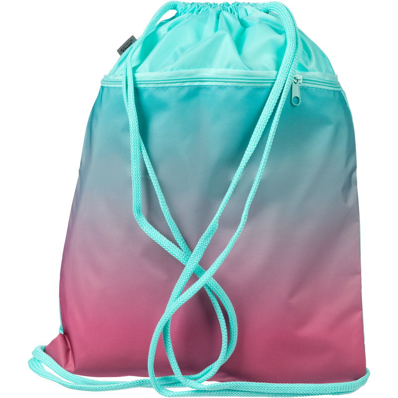 Изображение товара Мешок для сменной обуви Комус Класс №1 School Градиент бирюзовый 36x47 см