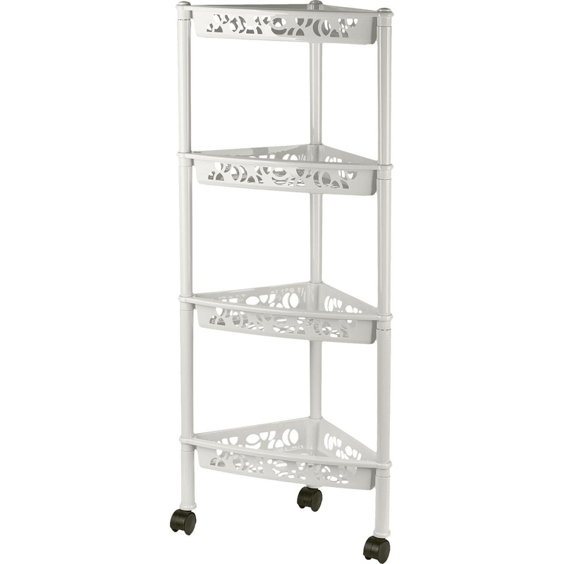 Изображение товара Этажерка Keeplex Light угловая белое облако 222х383х935 мм