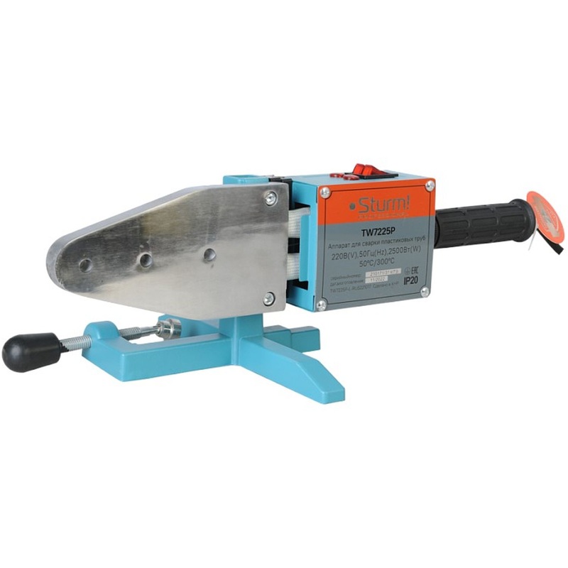 Изображение товара Аппарат для сварки пластиковых труб Sturm TW7225P 2500Вт со всеми комплектующими