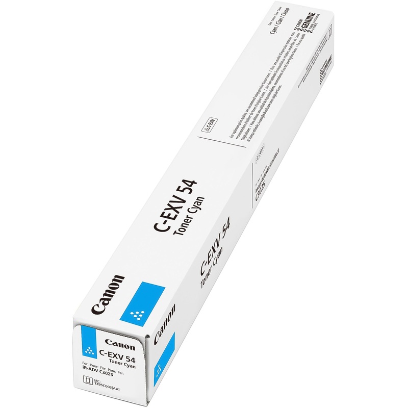 Изображение товара Лазерный картридж Canon C-EXV54 1395C002 голубой оригинальный для imageRUNNER