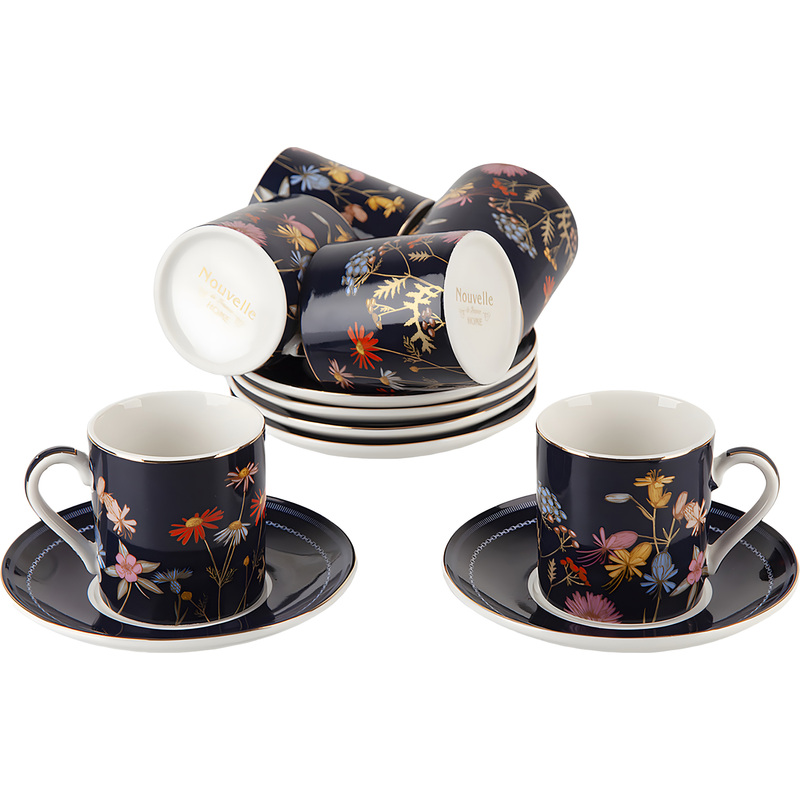 Изображение товара Набор кофейный Nouvelle Home Grace (440025) на 6 персон фарфор (12 предметов) Изображение товара Набор кофейный Nouvelle Home Grace (440025) на 6 персон фарфор (12 предметов)