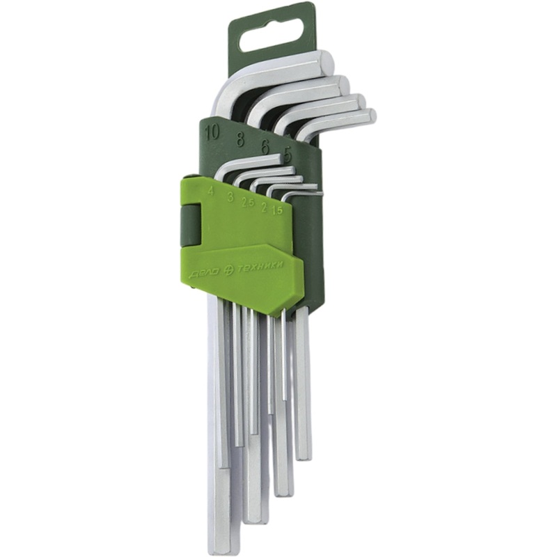Изображение товара Набор г-образных ключей 1.5-10 мм 9 шт Дело Техники