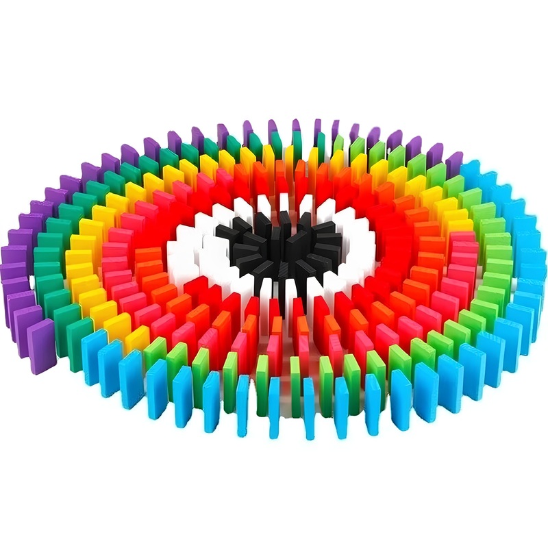 Изображение товара Домино-набор для цепной реакции 600 костей - развивающая настольная игра для детей