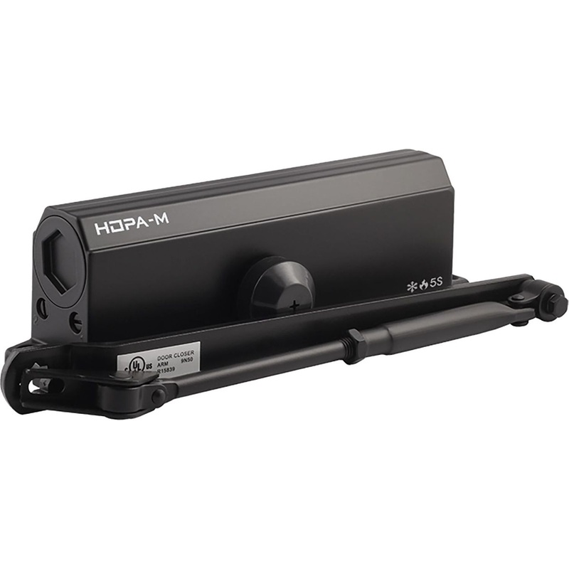 Изображение товара Доводчик дверной Нора-М № 5S до 180 кг черный для автоматического закрытия двери