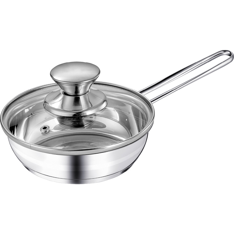 Изображение товара Сковорода нержавеющая сталь Regent inox Bimbo vitro 14 см с крышкой