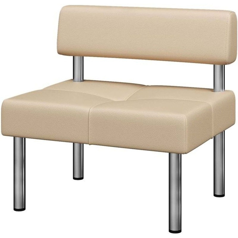 Изображение товара Модуль прямой Balance Bu1 одноместный бежевый из искусственной кожи