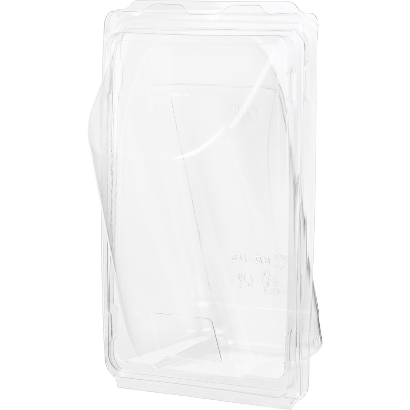 Изображение товара Контейнер для роллов Стиролпласт СПК-158 159х105х45 мм прозрачный (440 штук в упаковке)