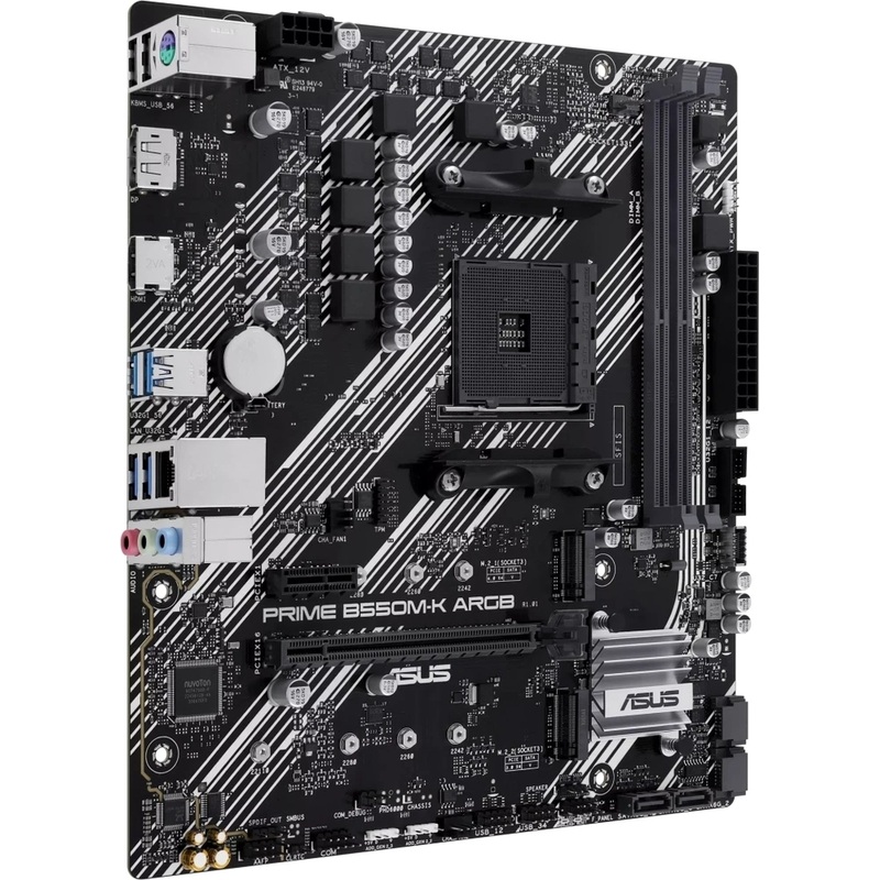 Изображение товара Материнская плата Asus PRIME B550M-K ARGB AM4 DDR4 PCI-E HDMI Displayport