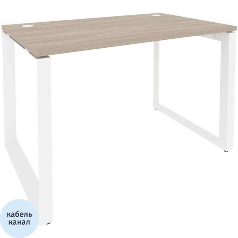 Изображение товара Стол прямой ONIX-О O.MO-SP-2.7 с дубом аттик и белым цветом