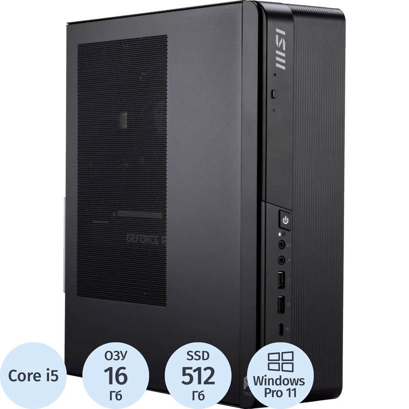 Изображение товара Мини-ПК MSI Pro DP80 A14G-209RU с Core i5 и 16 ГБ DDR5