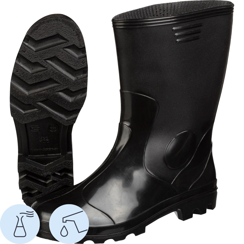 Изображение товара Мужские рабочие сапоги М-120 У из ПВХ черные, защита от влаги и химикатов