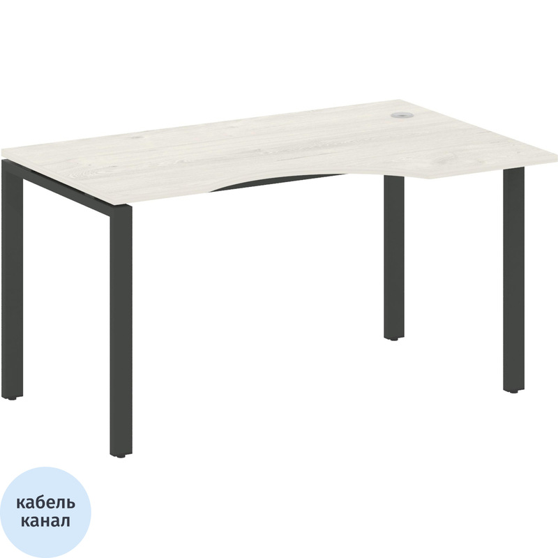 Изображение товара Эргономичный офисный стол Metal System БП.СА-2 Пр правый