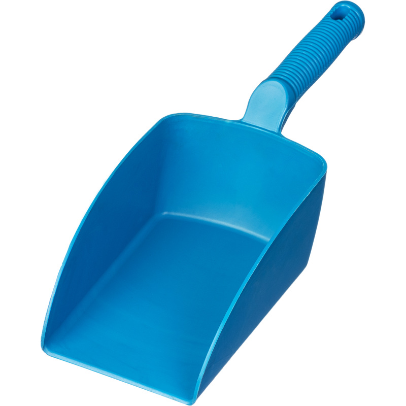 Изображение товара Совок для мусора NV пластиковый синий ширина 12.5 см ручка 15 см