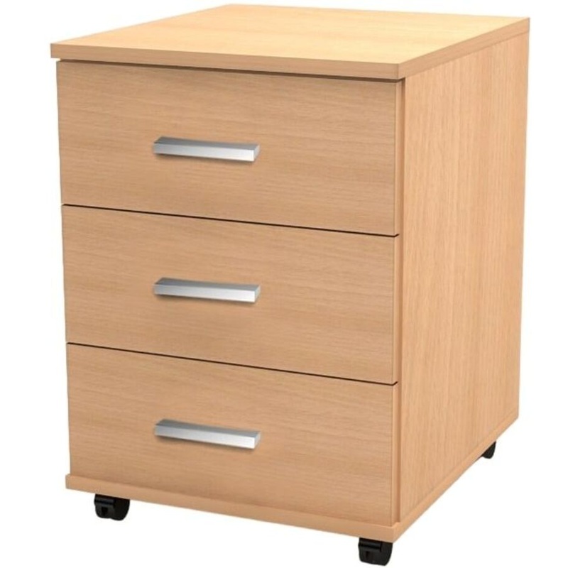 Изображение товара Тумба подкатная Канц ТК30.10 бук невский 3 ящика высота 560 мм