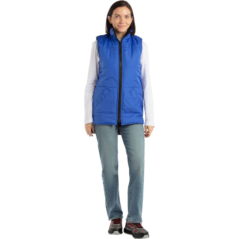 Изображение товара Жилет рабочий утеплённый Комфорт+-ЖЛ васильковый (размер 112-116 (56-58), рост 170-176)