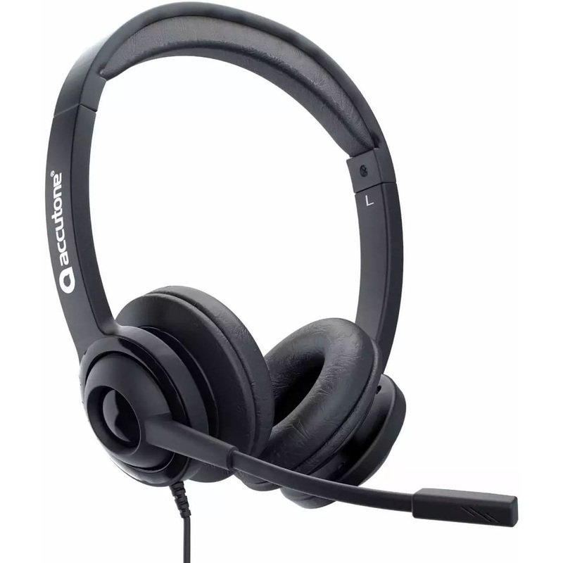 Изображение товара Гарнитура проводная Accutone MB210 стерео накладные miniJack 3.5 мм черная