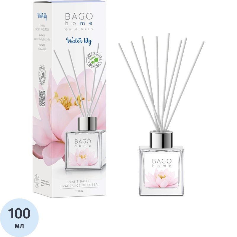 Изображение товара Аромадиффузор Bago home Водяная лилия 100 мл